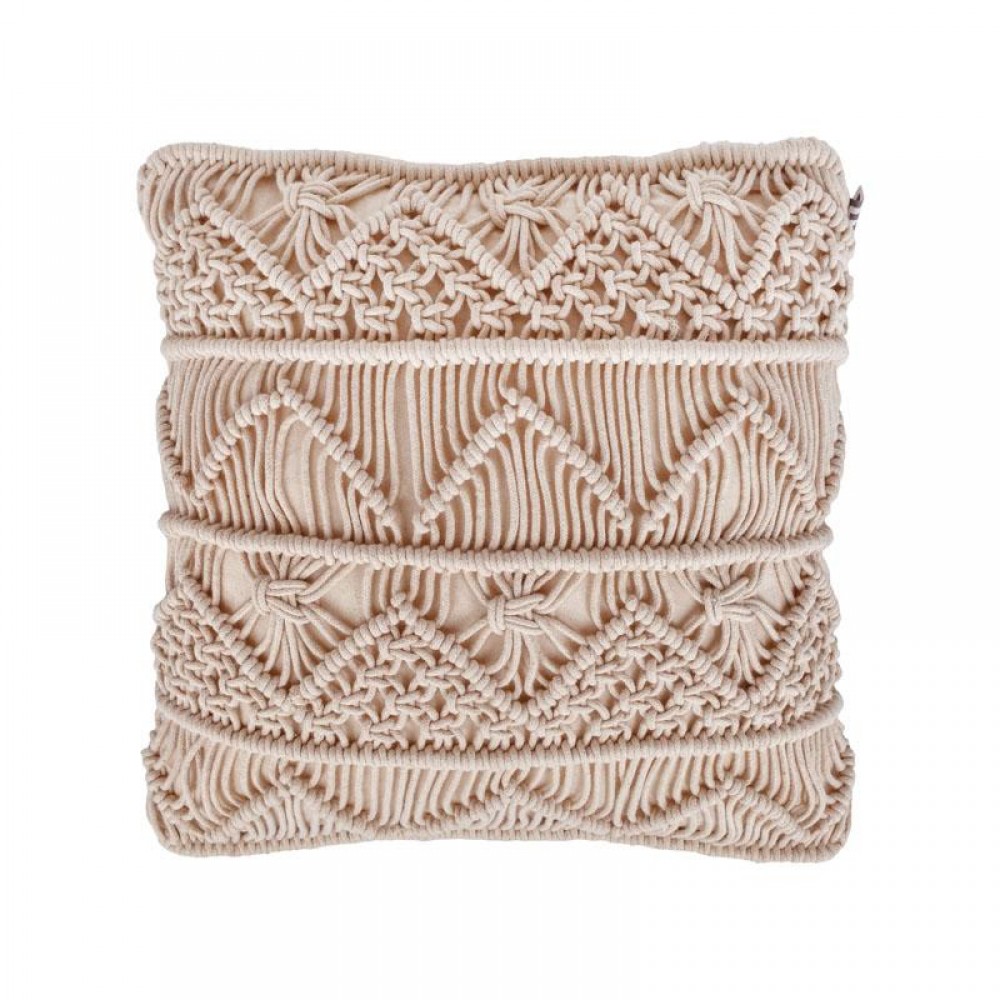 ΔΙΑΚΟΣΜΗΤΙΚΟ ΜΑΞΙΛΑΡΙ ΜΑΚΡΑΜΕ ΦΥΣΙΚΟ ΧΡΩΜΑ 40x40εκ