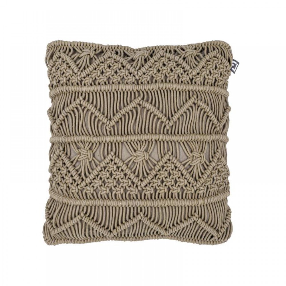 ΔΙΑΚΟΣΜΗΤΙΚΟ ΜΑΞΙΛΑΡΙ ΜΑΚΡΑΜΕ ΜΠΕΖ ΧΡΩΜΑ 40x40εκ