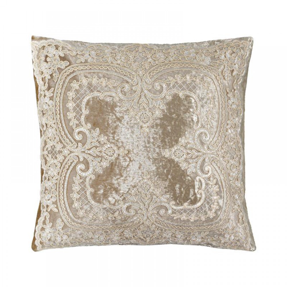 ΜΑΞΙΛΑΡΙ FYLLIANA ΣΚΟΥΡΟ ΚΑΦΕ ΧΡΩΜΑ 45x45εκ