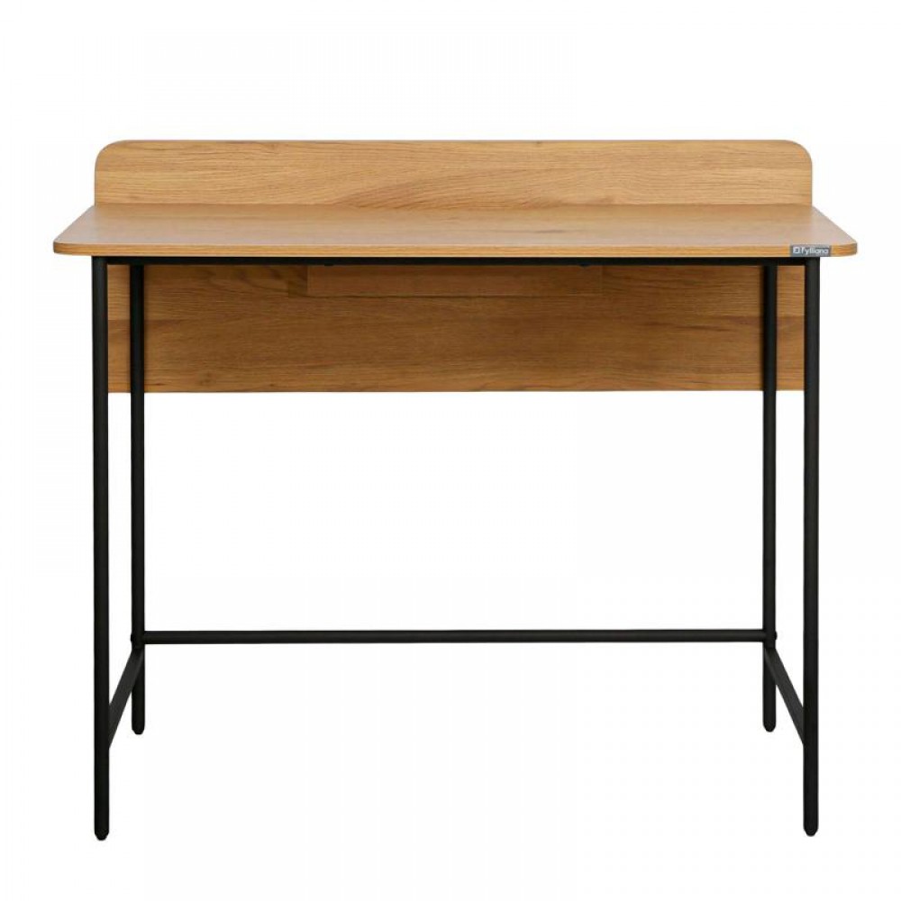 ΜΕΤΑΛΛΙΚΟ ΓΡΑΦΕΙΟ Fylliana FL2504 BLACK OAK ΧΡΩΜΑ 100x50x85εκ