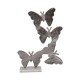 ΕΠΙΤΡΑΠΕΖΙΑ ΔΙΑΚΟΣΜΗΤΙΚΗ ΦΙΓΟΥΡΑ Fylliana Butterflies ΝΙΚΕΛ ΧΡΩΜΑ 28x9x38εκ
