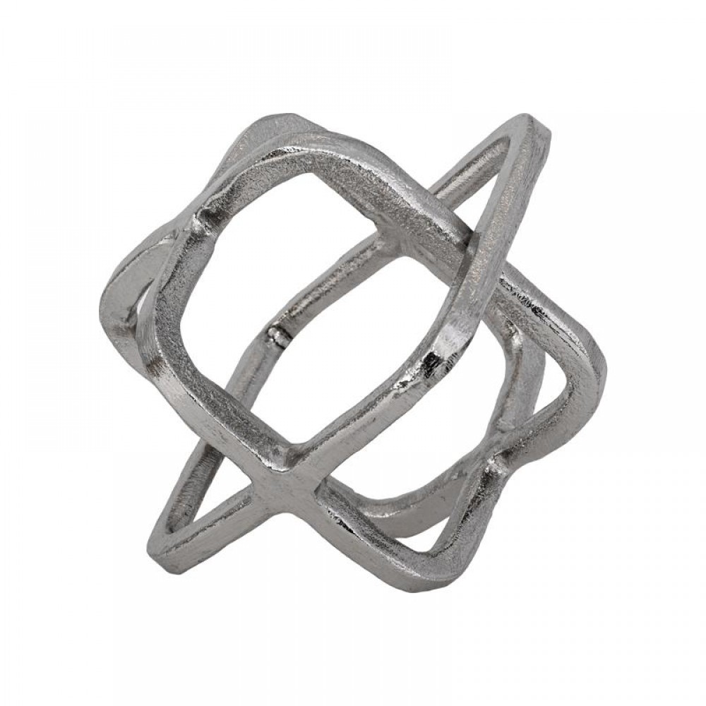 ΕΠΙΤΡΑΠΕΖΙΟ ΔΙΑΚΟΣΜΗΤΙΚΟ Fylliana Cube ΝΙΚΕΛ ΧΡΩΜΑ 15x13x14εκ