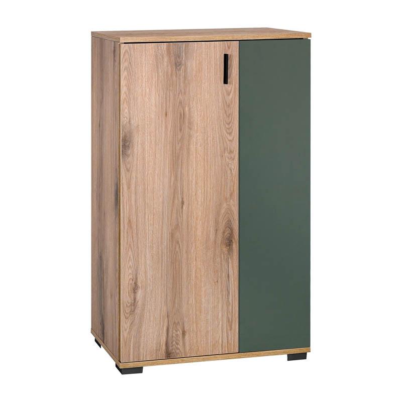 ΠΑΠΟΥΤΣΟΘΗΚΗ Fylliana Valenor NATURAL CANELLA OAK-ΛΑΔΙ ΧΡΩΜΑ 69x34x120εκ