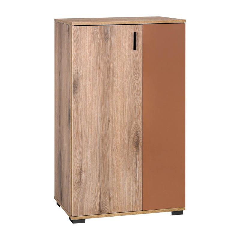 ΠΑΠΟΥΤΣΟΘΗΚΗ Fylliana Valenor NATURAL CANELLA OAK -ΚΕΡΑΜΙΔΙ ΧΡΩΜΑ 69x34x120εκ