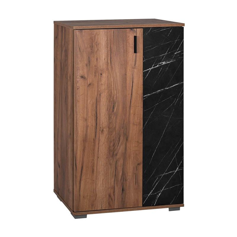 ΠΑΠΟΥΤΣΟΘΗΚΗ Fylliana Valenor TOBACCO CRAFT-BLACK MARBLE ΧΡΩΜΑ 69x34x120εκ