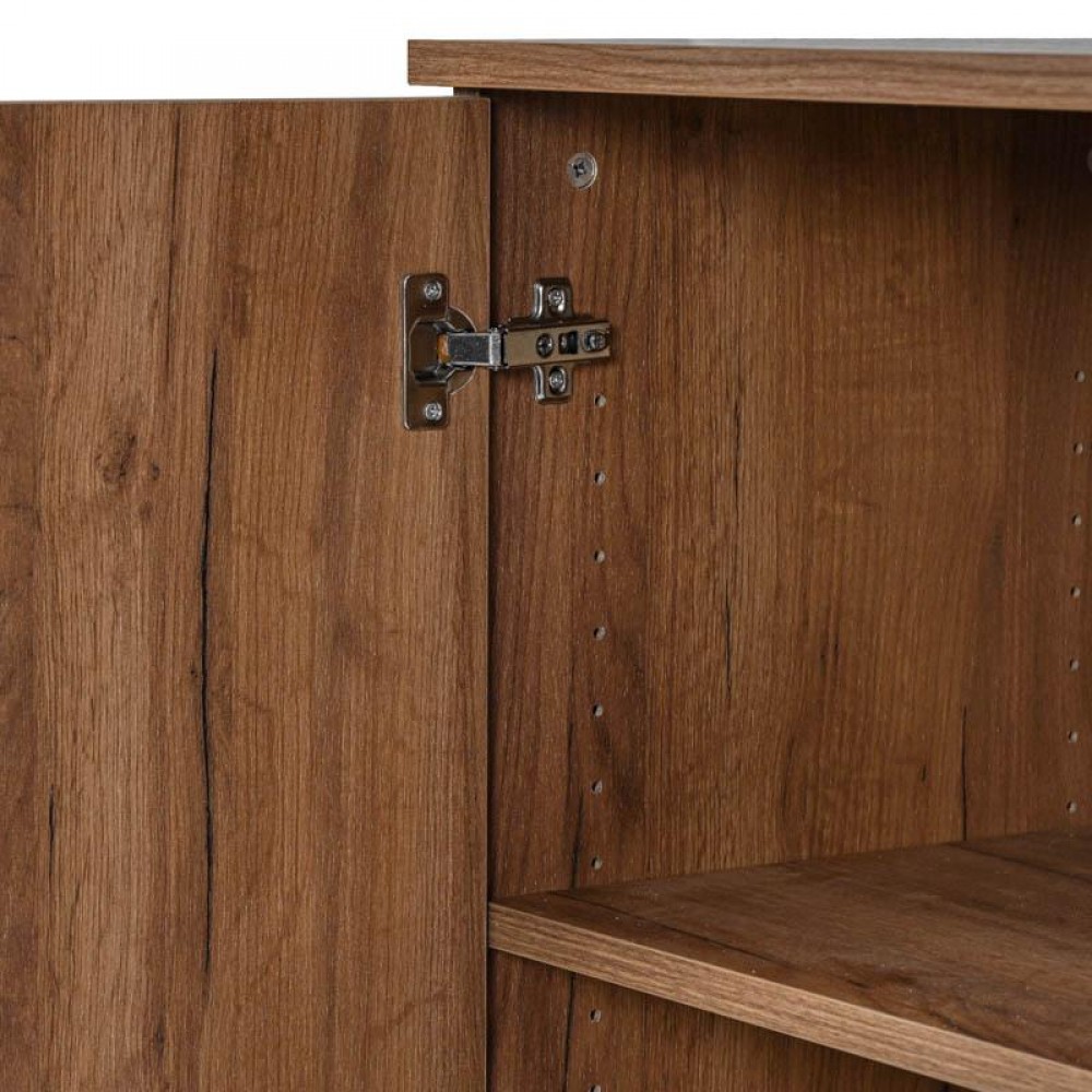 ΠΑΠΟΥΤΣΟΘΗΚΗ Fylliana Valenor TOBACCO CRAFT-BLACK MARBLE ΧΡΩΜΑ 69x34x120εκ