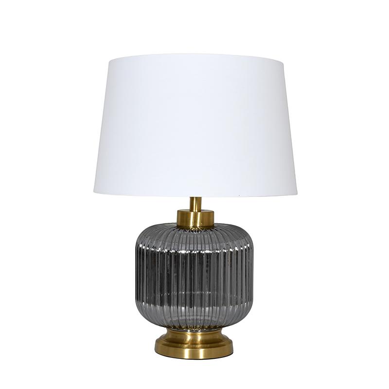 ΕΠΙΤΡΑΠΕΖΙΑ ΛΑΜΠΑ Fylliana FL25051 ΜΕΤΑΛΛΟ-ΓΥΑΛΙ ΧΡΥΣΟ-ΑΣΗΜΙ-ΛΕΥΚΟ ΧΡΩΜΑ Ε27 35x49εκ