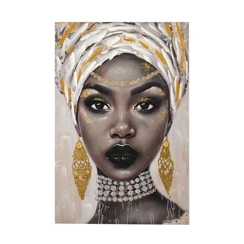 ΠΙΝΑΚΑΣ ΣΕ ΚΑΜΒΑ ΓΥΝΑΙΚΕΙΑ ΦΙΓΟΥΡΑ Fylliana FL24058 ΚΑΦΕ-ΧΡΥΣΟ 60x3x90εκ