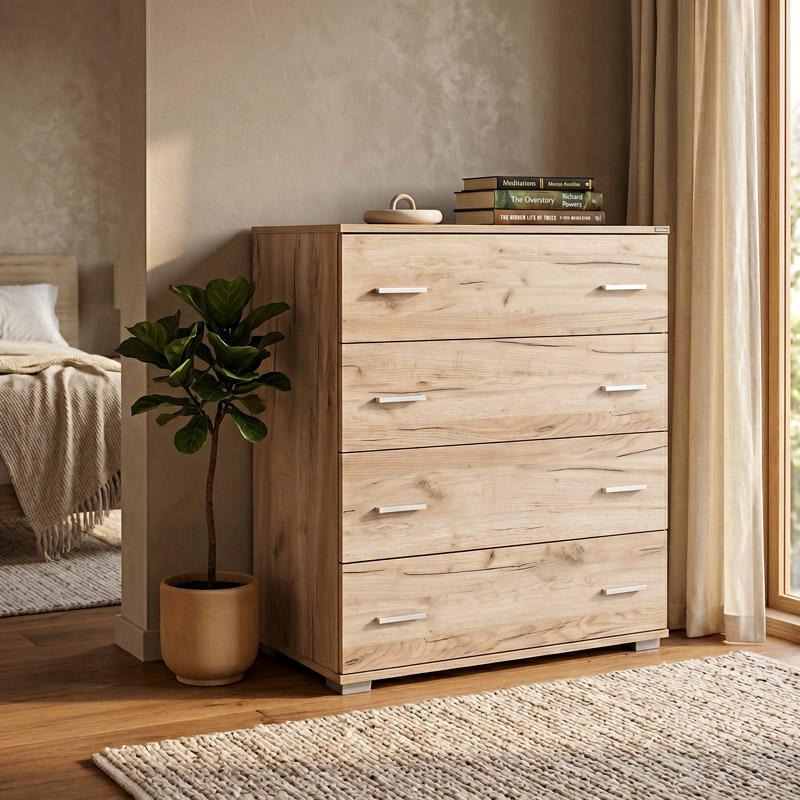 ΣΥΡΤΑΡΙΕΡΑ Fylliana Imperium 4F GREY OAK ΧΡΩΜΑ 90x44x106εκ