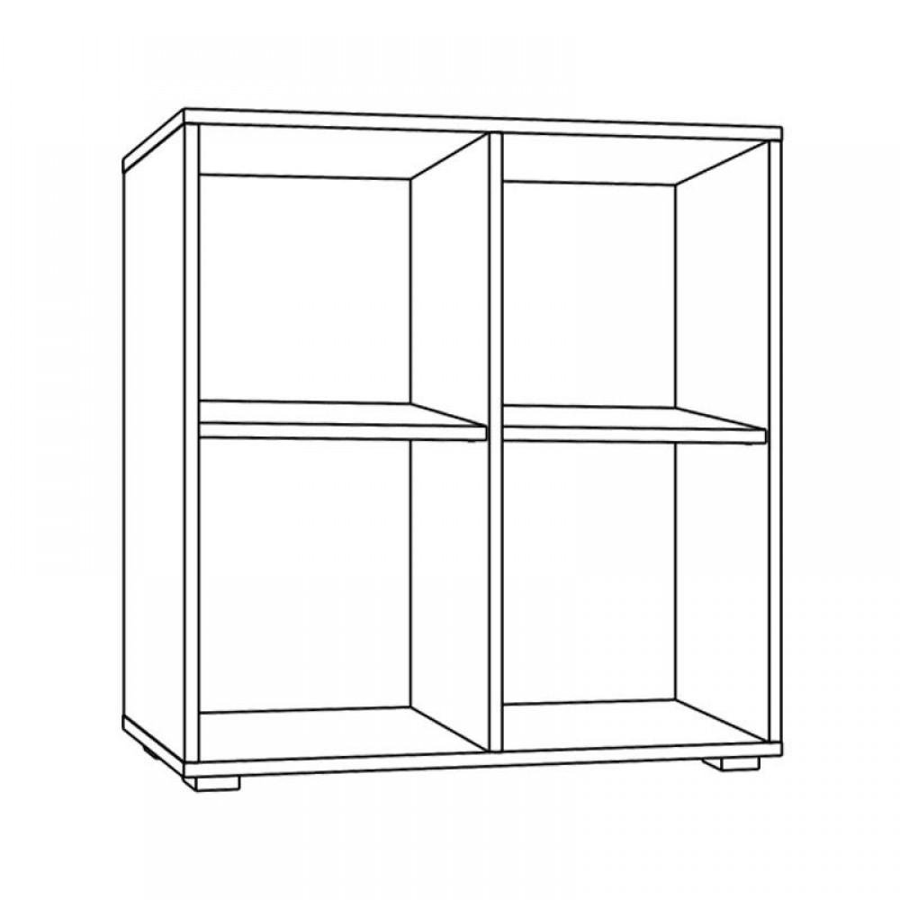 ΒΙΒΛΙΟΘΗΚΗ-ΡΑΦΙΕΡΑ Fylliana Smart 4P ARTISAN ΧΡΩΜΑ 74x25x76εκ