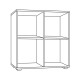 ΒΙΒΛΙΟΘΗΚΗ-ΡΑΦΙΕΡΑ Fylliana Smart 4P ARTISAN ΧΡΩΜΑ 74x25x76εκ