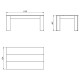 ΤΡΑΠΕΖΙ ΣΑΛΟΝΙΟΥ MARENGO SONOMA/DARK SONOMA 112x65x46εκ
