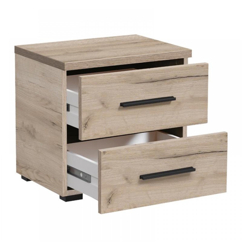 ΚΟΜΟΔΙΝΟ DADO NO2F GREY OAK 44,5x33,5x43εκ