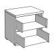 ΚΟΜΟΔΙΝΟ DADO NO2F GREY OAK 44,5x33,5x43εκ