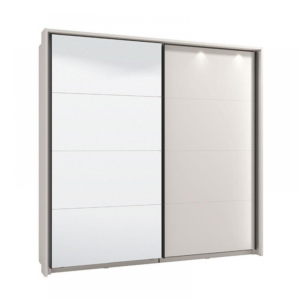 ΝΤΟΥΛΑΠΑ ΜΕ ΚΑΘΡΕΦΤΗ LUCCA 220 OG H217 CASHMERE ΧΡΩΜΑ 220x61x217εκ