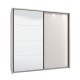 ΝΤΟΥΛΑΠΑ ΜΕ ΚΑΘΡΕΦΤΗ LUCCA 220 OG H217 CASHMERE ΧΡΩΜΑ 220x61x217εκ