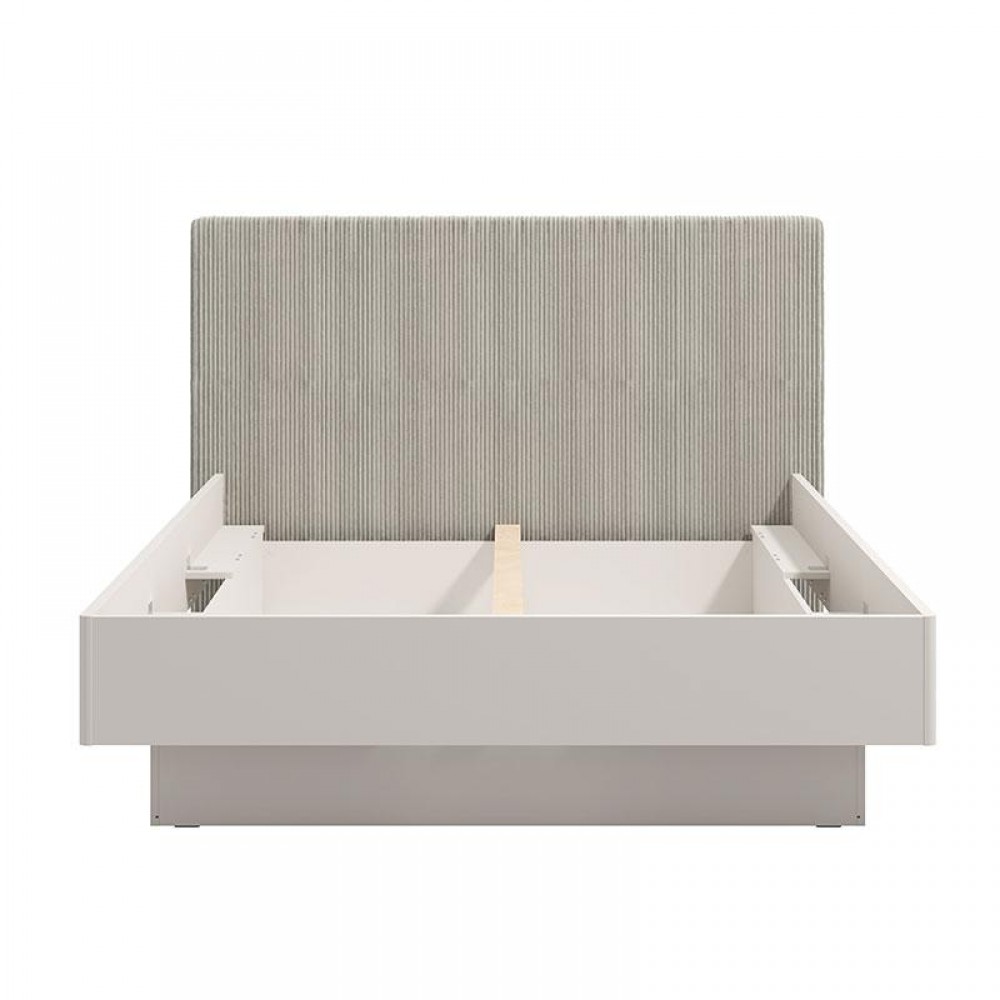 ΔΙΠΛΟ ΚΡΕΒΑΤΙ LUCCA 160 CASHMERE ΜΕ ΜΠΕΖ ΥΦΑΣΜΑ 178x214x115εκ