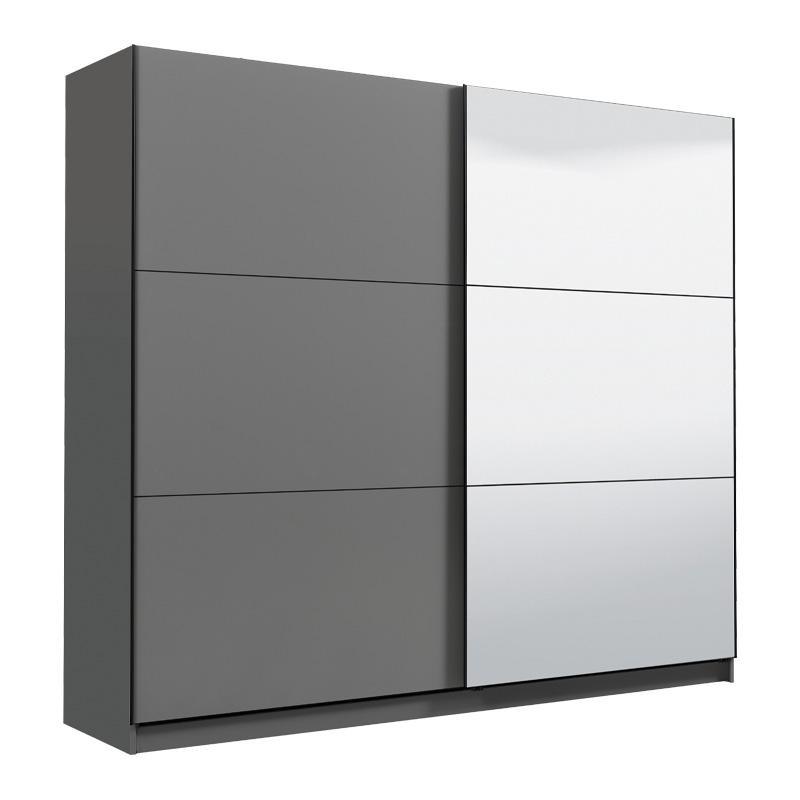 ΝΤΟΥΛΑΠΑ SIERRA 220 ΜΕ ΚΑΘΡΕΦΤΗ ΓΚΡΙ ΧΡΩΜΑ 217x62.5x210εκ