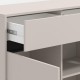 ΚΟΜΟΤΑ-ΜΠΟΥΦΕΣ MARRON 106 2K2F2V CASHMERE/ΜΑΥΡΟ ΜΑΤΤ ΧΡΩΜΑ 106x40x90εκ