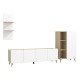 ΚΕΝΤΡΟ ΨΥΧΑΓΩΓΙΑΣ-ΣΥΝΘΕΣΗ ELGIN LIGHT PORT OAK-ΛΕΥKO MAT 244x42x168εκ