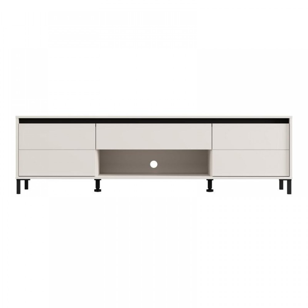 ΕΠΙΠΛΟ ΤΗΛΕΟΡΑΣΗΣ MARRON TV 183 3K1F2V CASHMERE-ΜΑΥΡΟ ΜΑΤ 183x40x52εκ