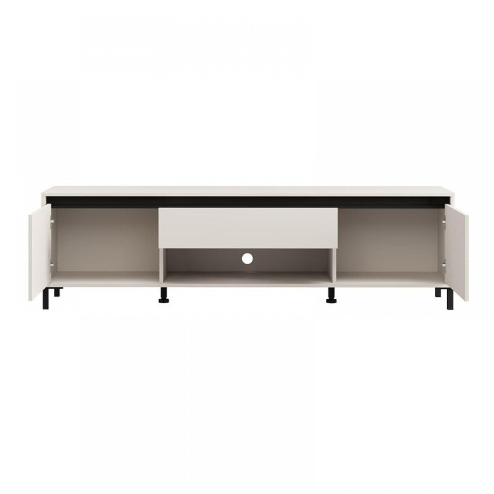 ΕΠΙΠΛΟ ΤΗΛΕΟΡΑΣΗΣ MARRON TV 183 3K1F2V CASHMERE-ΜΑΥΡΟ ΜΑΤ 183x40x52εκ