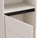 ΒΙΤΡΙΝΑ MARRON 1K1V POP 193 CASHMERE-ΜΑΥΡΟ ΜΑΤ 55x40x193εκ