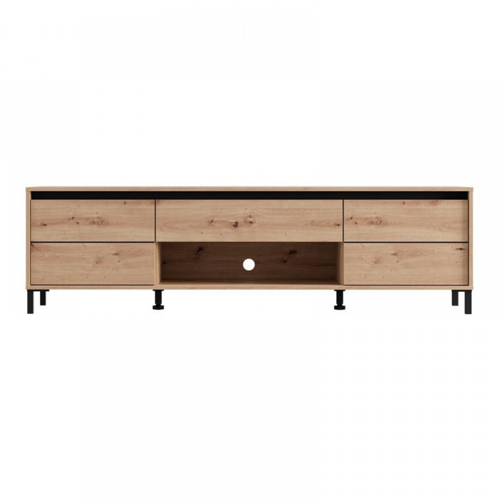 ΕΠΙΠΛΟ ΤΗΛΕΟΡΑΣΗΣ MARRON TV 183 3K1F2V ARTISAN-ΜΑΥΡΟ ΜΑΤ 183x40x52εκ