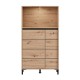 ΒΙΤΡΙΝΑ MARRON 2K2V POP 135 ARTISAN-ΜΑΥΡΟ ΜΑΤ 74x40x135εκ