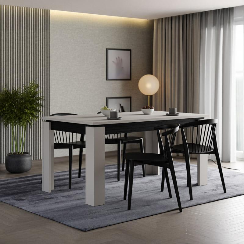 ΤΡΑΠΕΖΙ ΤΡΑΠΕΖΑΡΙΑΣ MARRON CASHMERE-ΜΑΥΡΟ 160x90x77εκ