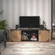 ΕΠΙΠΛΟ ΤΗΛΕΟΡΑΣΗΣ LAZIO 200 ARTISAΝ OAK-ΜΑΥΡΟ 197x40x58εκ