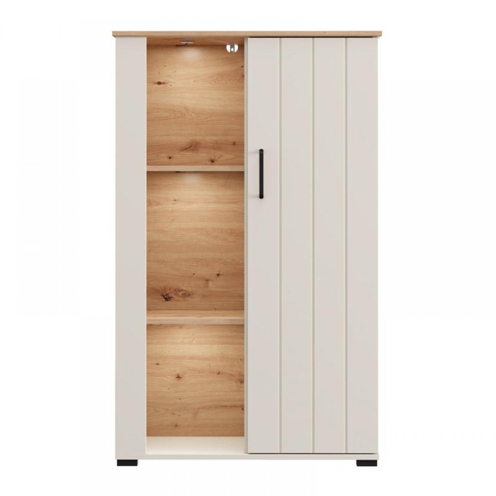 ΒΙΤΡΙΝΑ LAMBETH 2K1V 127 CASHMERE-ARTISAN OAK 80x36x127εκ