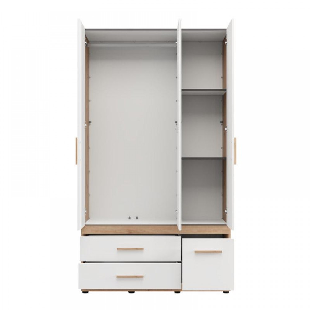 ΝΤΟΥΛΑΠΑ DILLON 3K3F1O h207 ARTISAN OAK-ΛΕΥΚΟ 117x52x208εκ
