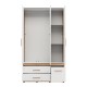 ΝΤΟΥΛΑΠΑ DILLON 3K3F1O h207 ARTISAN OAK-ΛΕΥΚΟ 117x52x208εκ