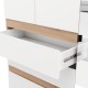 ΝΤΟΥΛΑΠΑ ARDERIN 3K3F1O h207 ARTISAN OAK-ΛΕΥΚΟ 117x52x208εκ