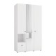 ΝΤΟΥΛΑΠΑ CAMPSIE 3K1F1O h207 ΛΕΥΚΟ ΧΡΩΜΑ 118x52x208εκ