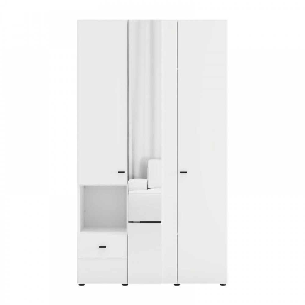 ΝΤΟΥΛΑΠΑ CAMPSIE 3K1F1O h207 ΛΕΥΚΟ ΧΡΩΜΑ 118x52x208εκ