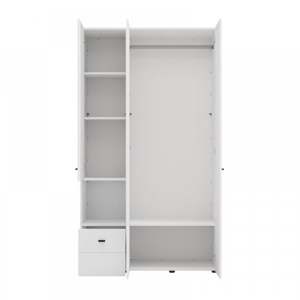 ΝΤΟΥΛΑΠΑ CAMPSIE 3K1F1O h207 ΛΕΥΚΟ ΧΡΩΜΑ 118x52x208εκ