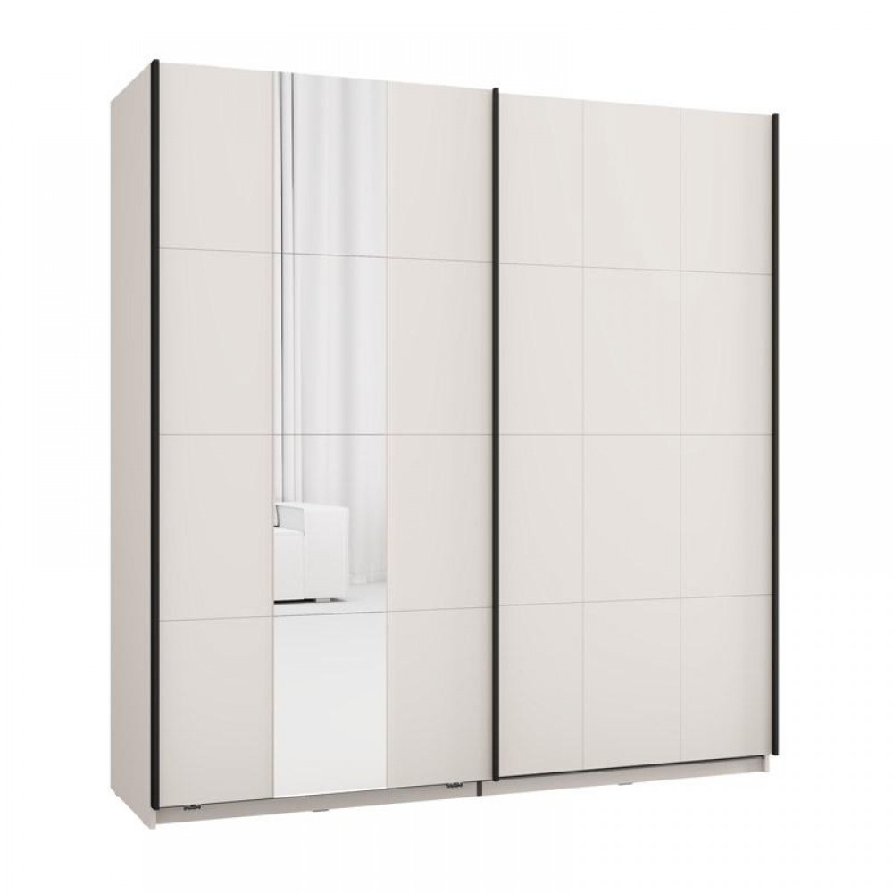 ΝΤΟΥΛΑΠΑ ΜΕ ΚΑΘΡΕΦΤΗ SALAMIS 200 OG h205 CASHMERE ΧΡΩΜΑ 195x61x205εκ