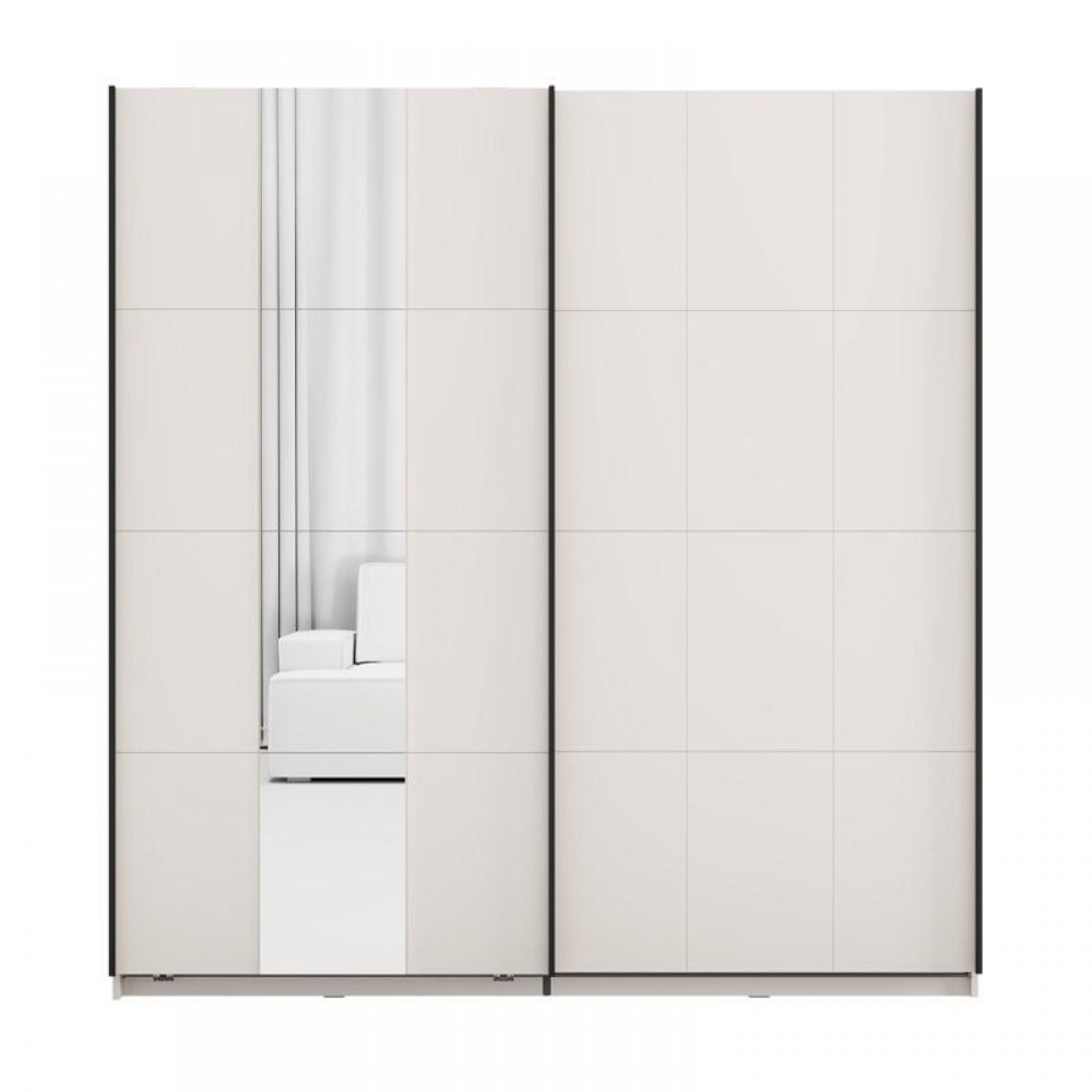 ΝΤΟΥΛΑΠΑ ΜΕ ΚΑΘΡΕΦΤΗ SALAMIS 200 OG h205 CASHMERE ΧΡΩΜΑ 195x61x205εκ
