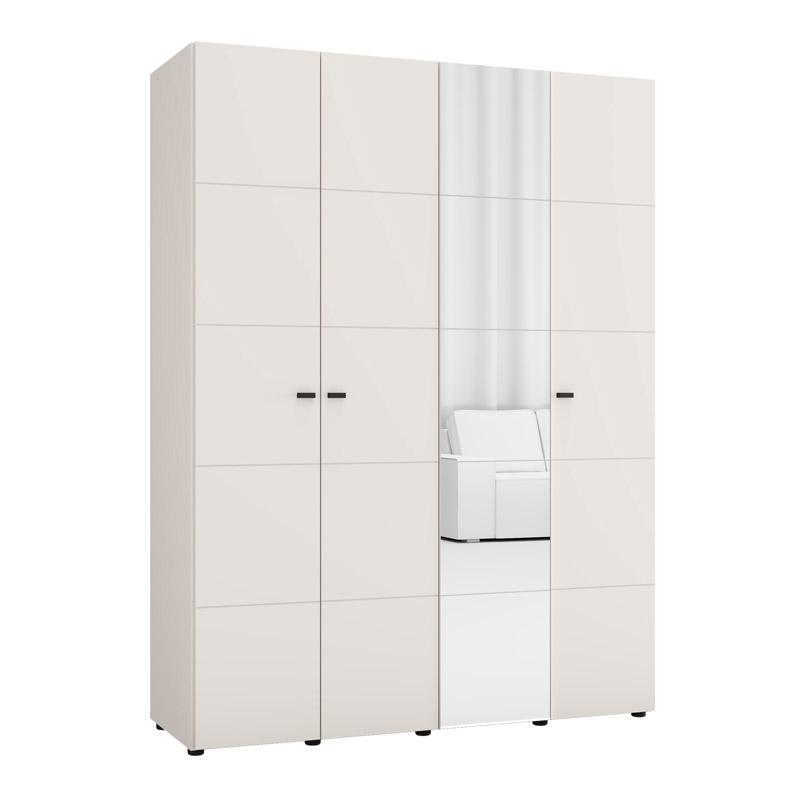 ΝΤΟΥΛΑΠΑ ΜΕ ΚΑΘΡΕΦΤΗ SALAMIS 4K1O h207 CASHMERE ΧΡΩΜΑ 155x52x208εκ