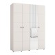 ΝΤΟΥΛΑΠΑ ΜΕ ΚΑΘΡΕΦΤΗ SALAMIS 4K1O h207 CASHMERE ΧΡΩΜΑ 155x52x208εκ