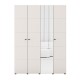 ΝΤΟΥΛΑΠΑ ΜΕ ΚΑΘΡΕΦΤΗ SALAMIS 4K1O h207 CASHMERE ΧΡΩΜΑ 155x52x208εκ