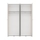 ΝΤΟΥΛΑΠΑ ΜΕ ΚΑΘΡΕΦΤΗ SALAMIS 4K1O h207 CASHMERE ΧΡΩΜΑ 155x52x208εκ