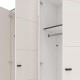 ΝΤΟΥΛΑΠΑ ΜΕ ΚΑΘΡΕΦΤΗ SALAMIS 4K1O h207 CASHMERE ΧΡΩΜΑ 155x52x208εκ