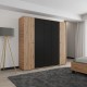 ΝΤΟΥΛΑΠΑ AVIGNON 5K h211 ARTISAN OAK-ΜΑΥΡΟ ΧΡΩΜΑ 228x55x211εκ