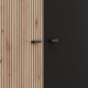 ΝΤΟΥΛΑΠΑ AVIGNON 5K h211 ARTISAN OAK-ΜΑΥΡΟ ΧΡΩΜΑ 228x55x211εκ