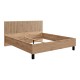 ΔΙΠΛΟ ΚΡΕΒΑΤΙ AVIGNON 180 ARTISAN OAK-ΜΑΥΡΟ ΧΡΩΜΑ 193x211x102εκ