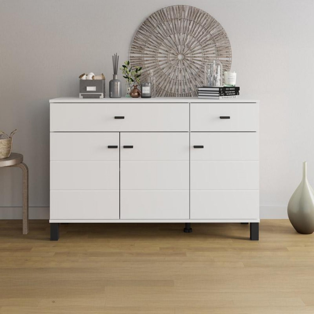 ΚΟΜΟΤΑ-ΜΠΟΥΦΕΣ ALMOND 115 3K2F3V ΛΕΥΚΟ ΧΡΩΜΑ 116x35x78εκ