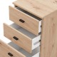 ΣΥΡΤΑΡΙΕΡΑ ALMOND 38 3F ARTISAN OAK ΧΡΩΜΑ 39x35x78εκ